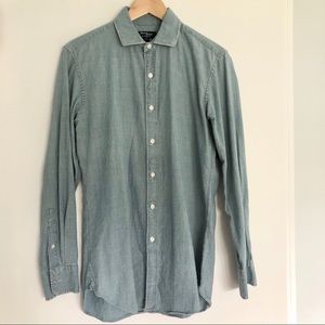 J. Crew mens blue denim shirt